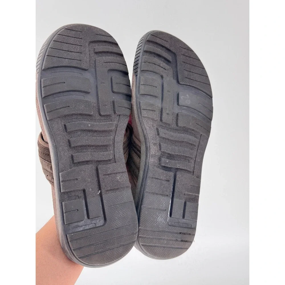 Earth Origins Santino Flip Flops Mens 10 Brown Leather Comfort Sandals